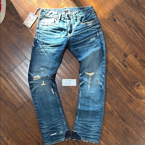 NWT Cult Of Individuality SAMPLE Rebel Straight Selvedge Denim Jeans #C235